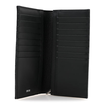 Christian Dior Oblique Saddle Long Vertical Wallet Black 5 of 9