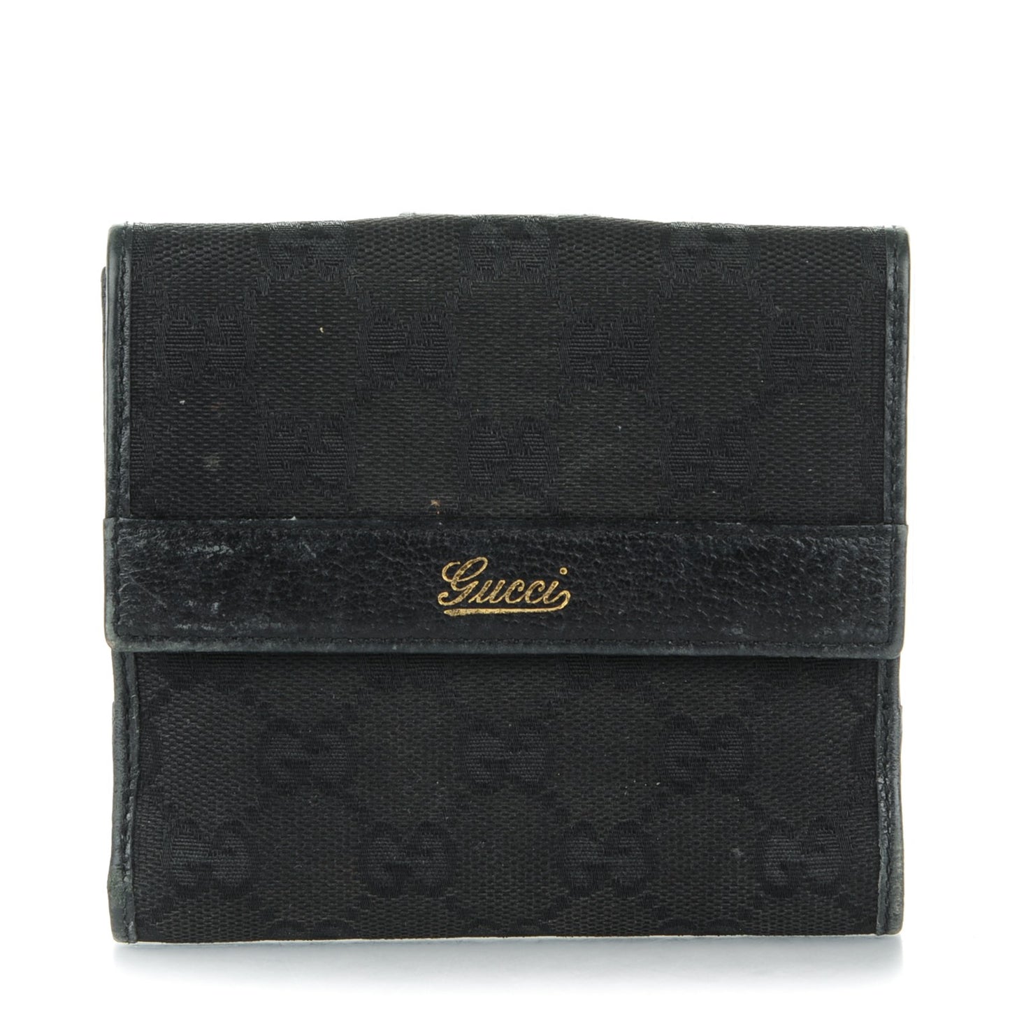 Monogram French Flap Wallet Black