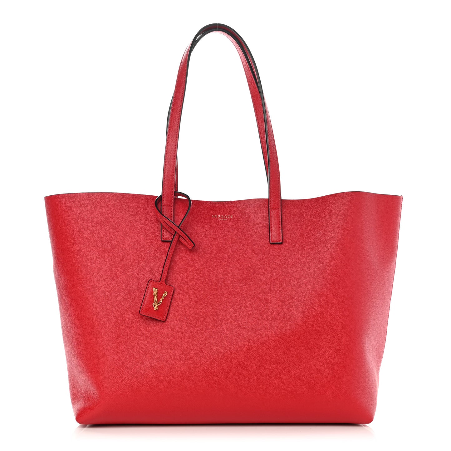 Calfskin Virtus Tote Red
