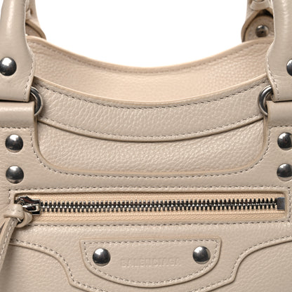 Balenciaga Grained Calfskin Neo Classic Silver Hardware S City Cream 8 of 12