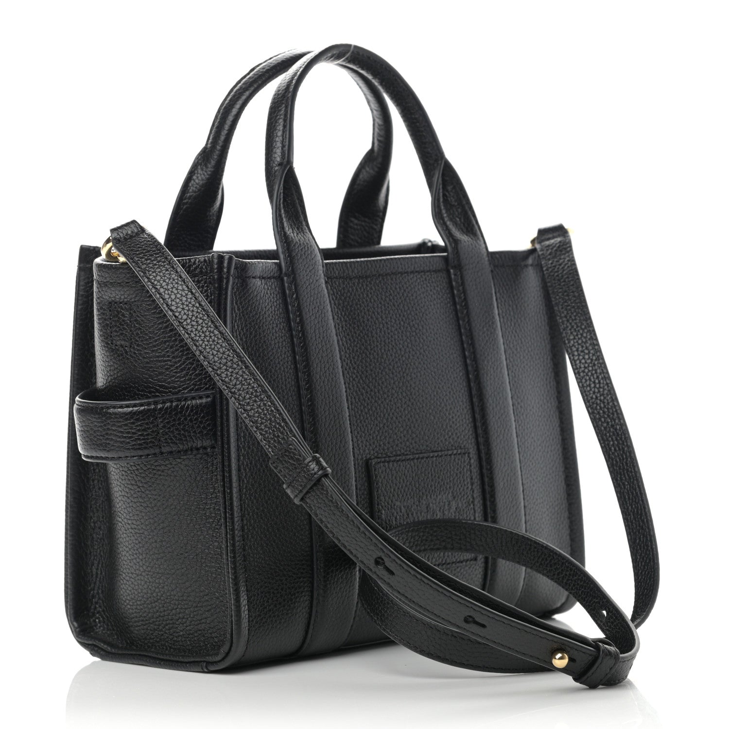 Marc Jacobs Grained Calfskin Small The Tote Bag Black 3 of 14