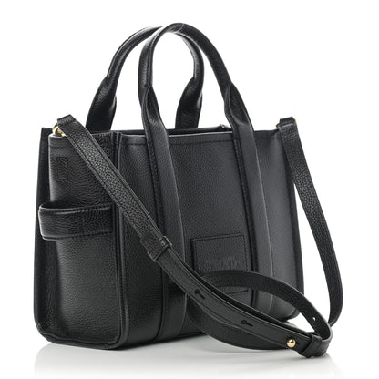 Marc Jacobs Grained Calfskin Small The Tote Bag Black 3 of 14