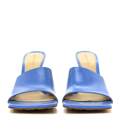 Bottega Veneta Lambskin Stretch Mule Sandals 39 Aquarium 2 of 8