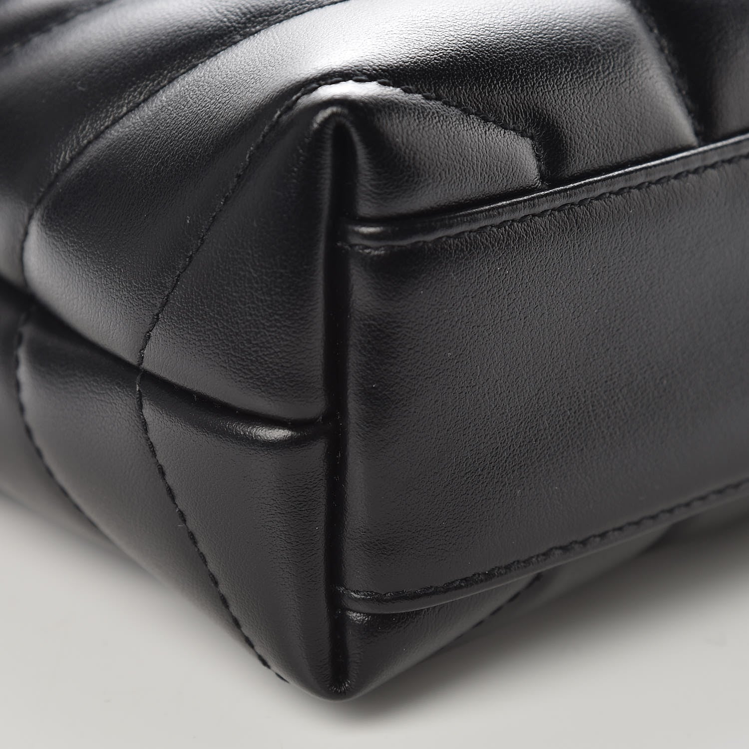 Saint Laurent Calfskin Y Quilted Monogram Toy Loulou Crossbody Bag Black 8 of 10