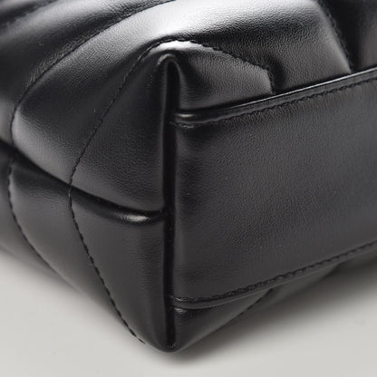 Saint Laurent Calfskin Y Quilted Monogram Toy Loulou Crossbody Bag Black 8 of 10