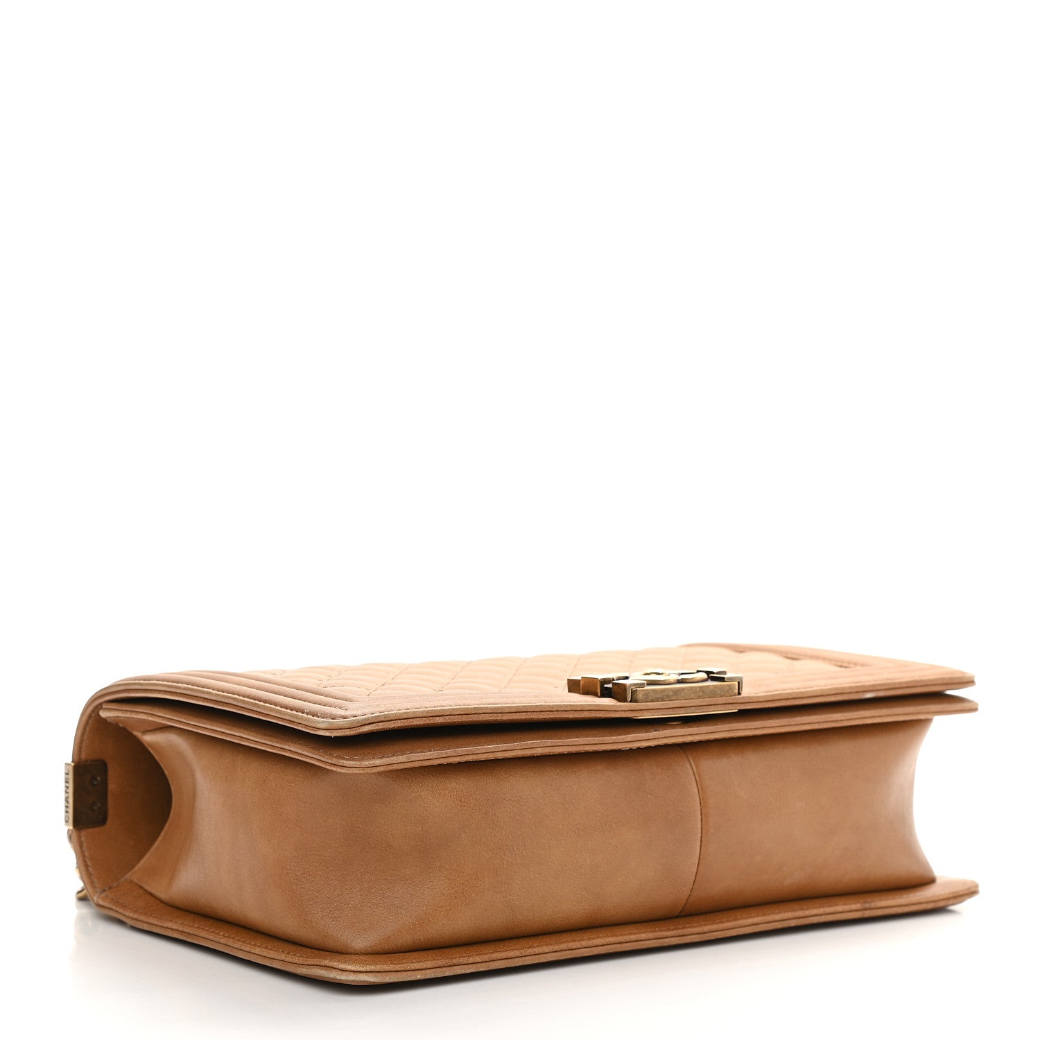 Chanel Calfskin New Medium Boy Flap Light Brown 4 of 13