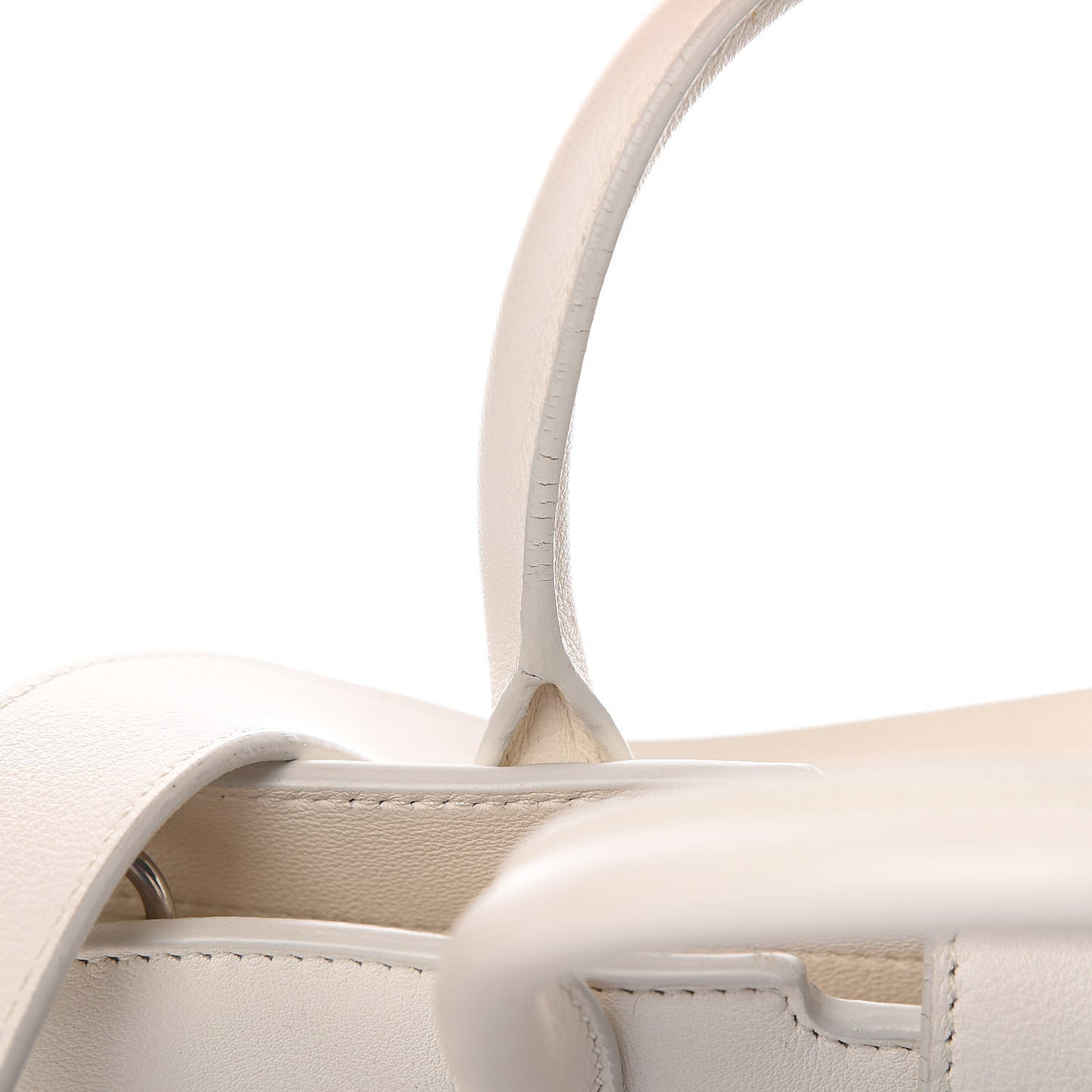 Smooth Calfskin Heart Embroidered Baby Monogram Downtown Cabas New Milk