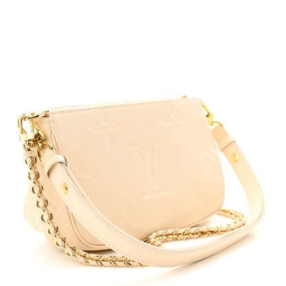 Louis Vuitton LOUIS VUITTON Empreinte Monogram Giant Multi Pochette Accessories Cream 3 of 11