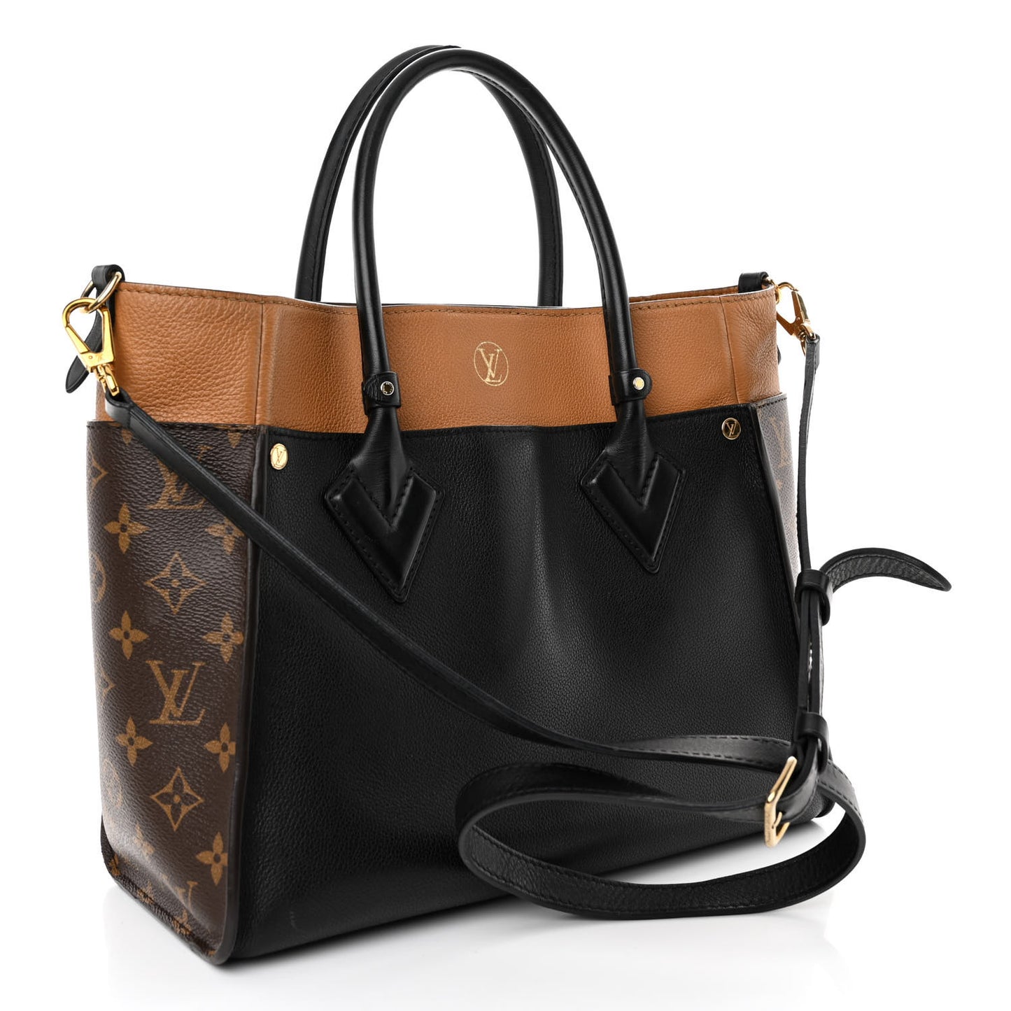 Calfskin Monogram On My Side Black