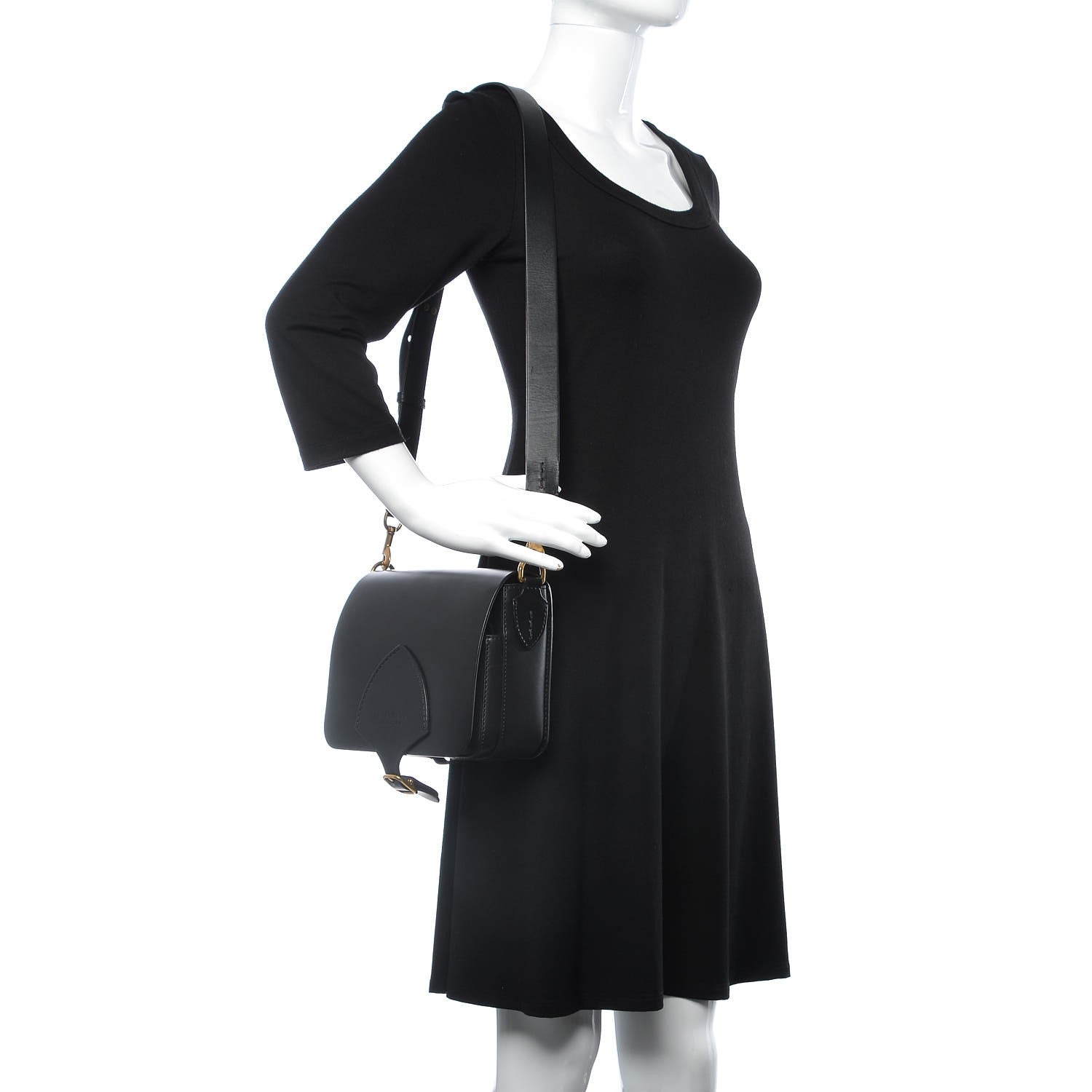 Burberry Supple Bridle Square Satchel Black 2 of 13