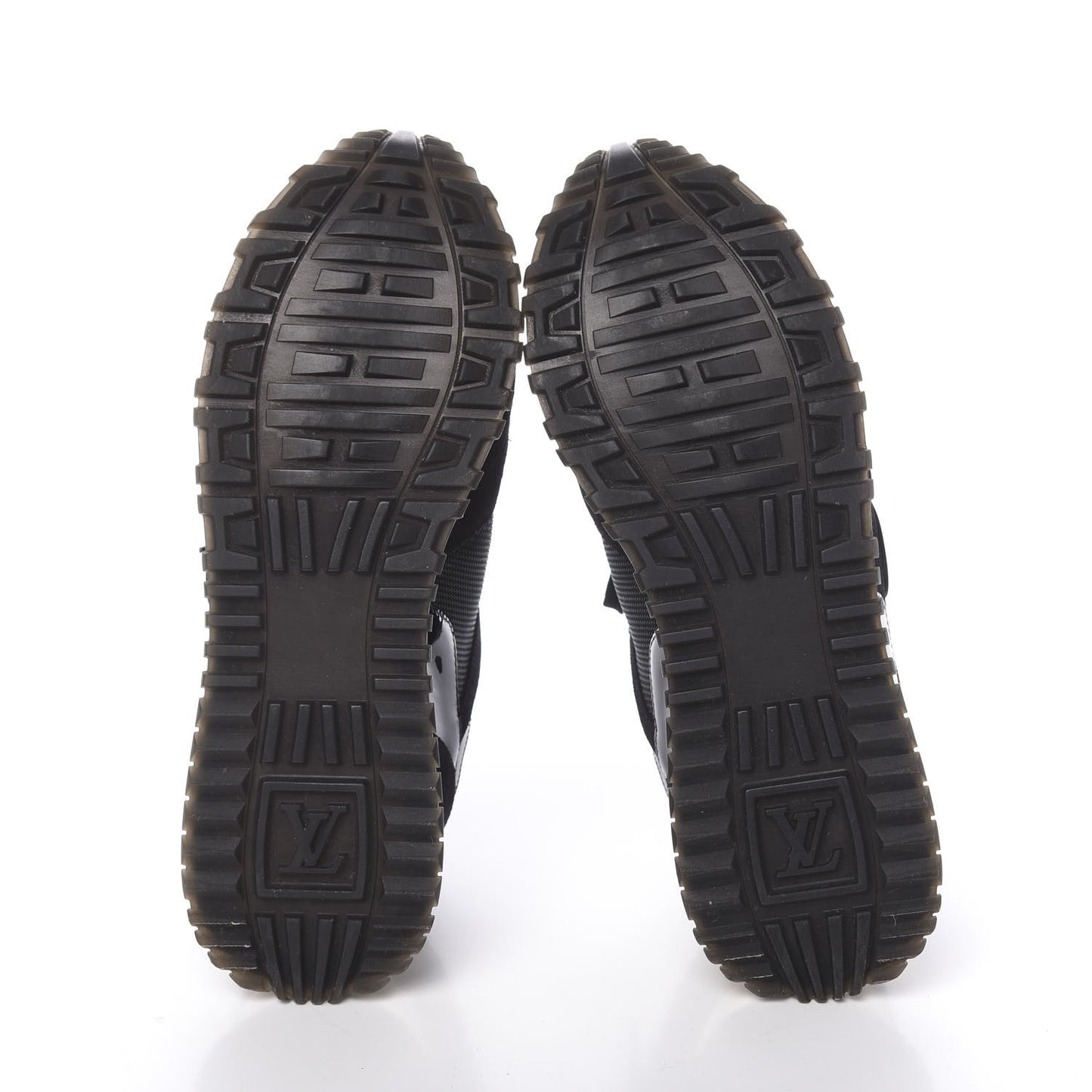 Suede Monogram Run Away Sneakers 37 Black
