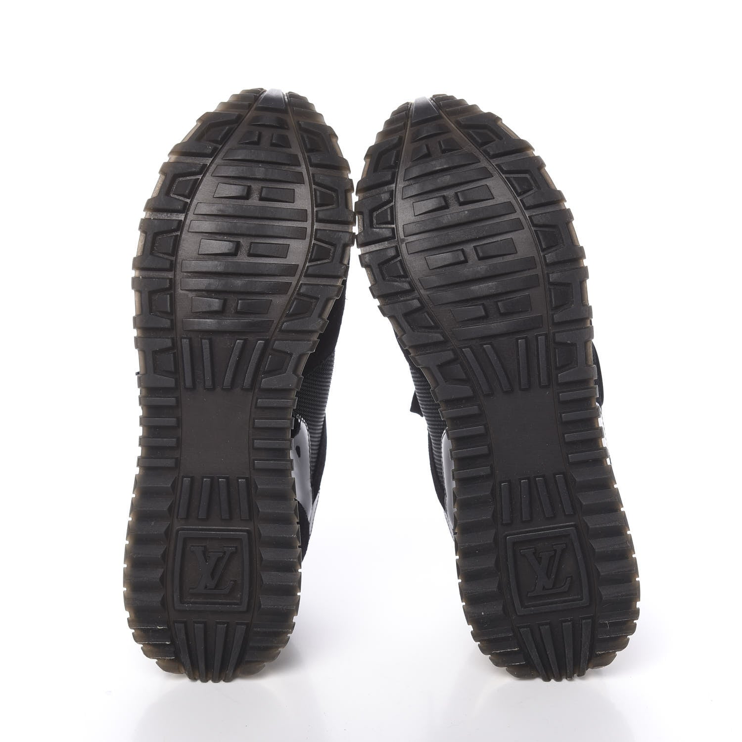 Louis Vuitton Suede Monogram Run Away Sneakers 37 Black 5 of 8