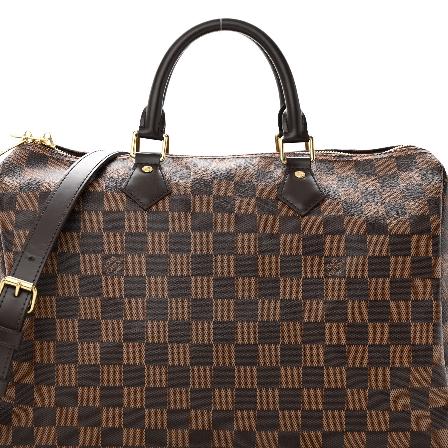 Louis Vuitton Damier Ebene Speedy Bandouliere 35 8 of 12
