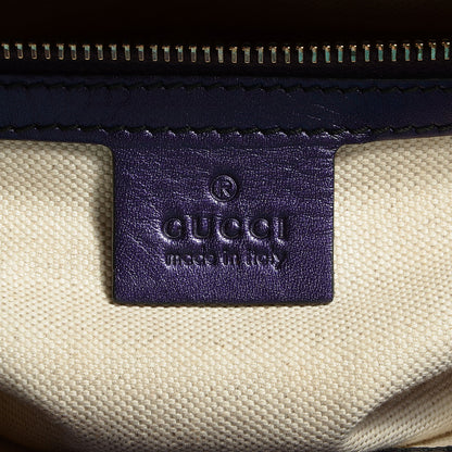 Gucci Shine Guccissima Large Emily Chain Shoulder Bag Melanzana 7 of 8