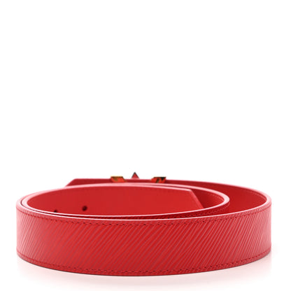 Louis Vuitton Epi 30mm LV Twist Belt 80 32 Coquelicot 2 of 9