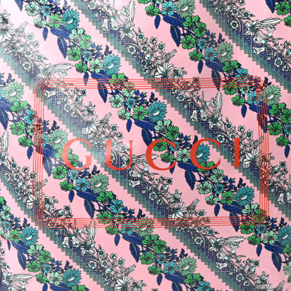 Gucci Patent Canvas Frame Logo Bouquet Print Vertical Tote Pink Daisy 10 of 11