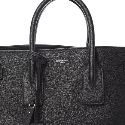 Saint Laurent Grained Calfskin Large Souple Sac De Jour Black 9 of 9