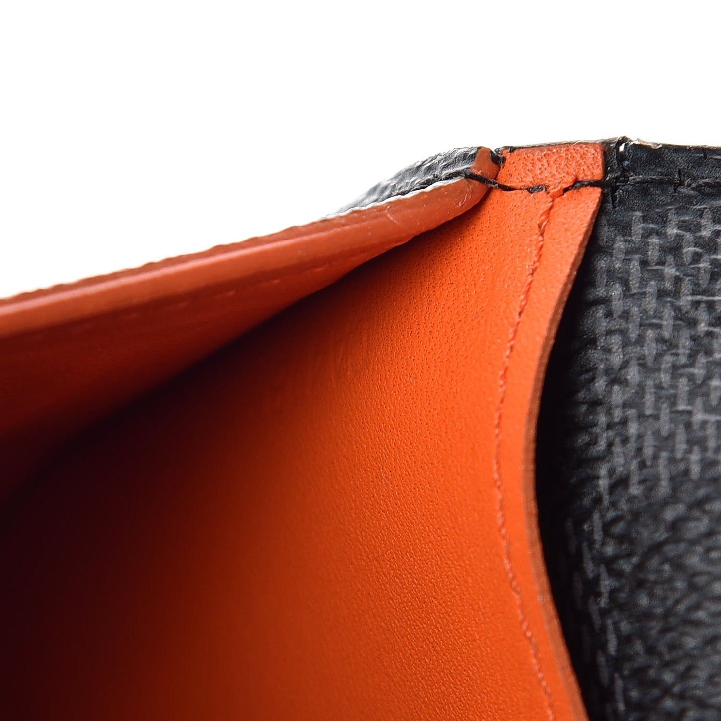 Damier Graphite Stripe Brazza Wallet Orange
