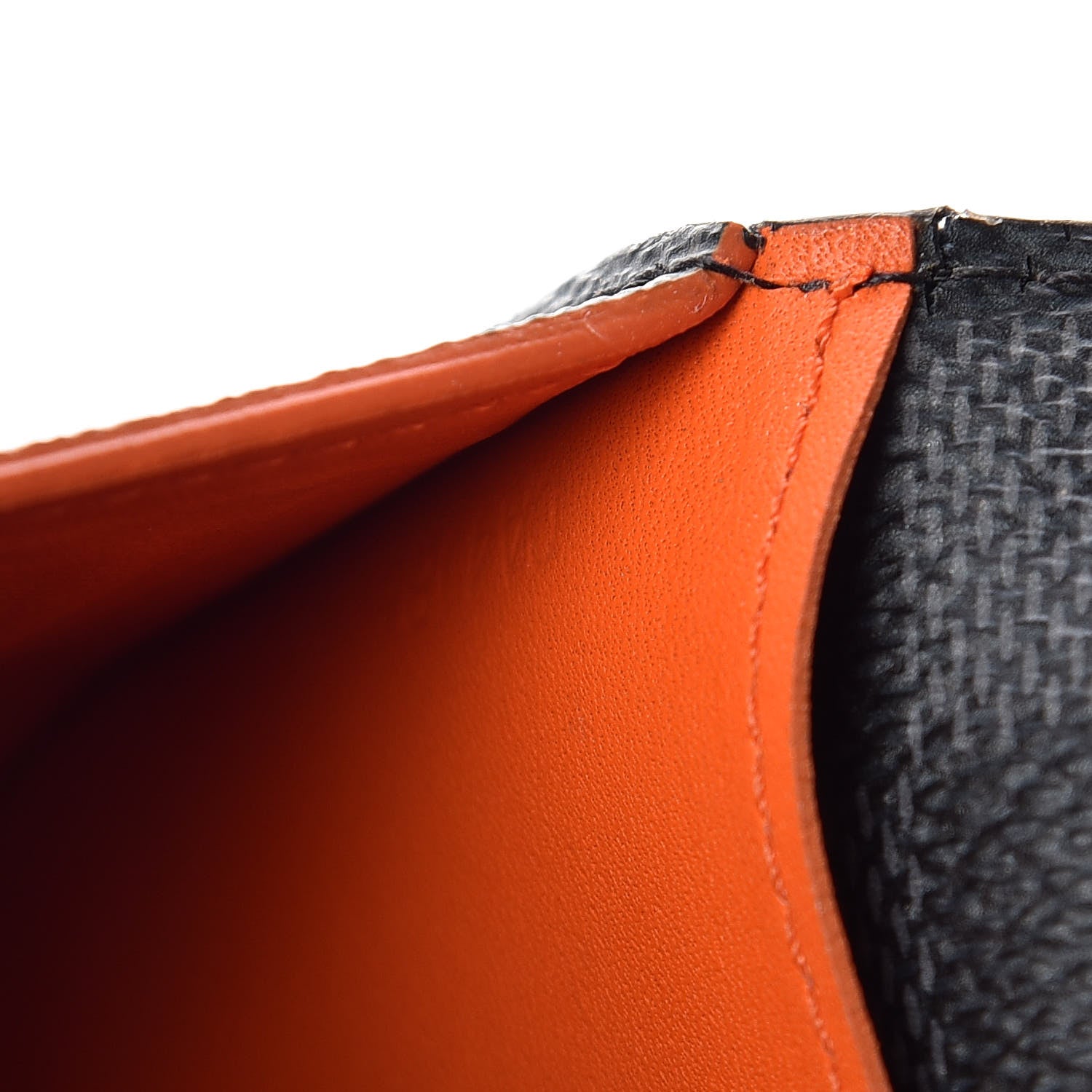 Louis Vuitton Damier Graphite Stripe Brazza Wallet Orange 7 of 10