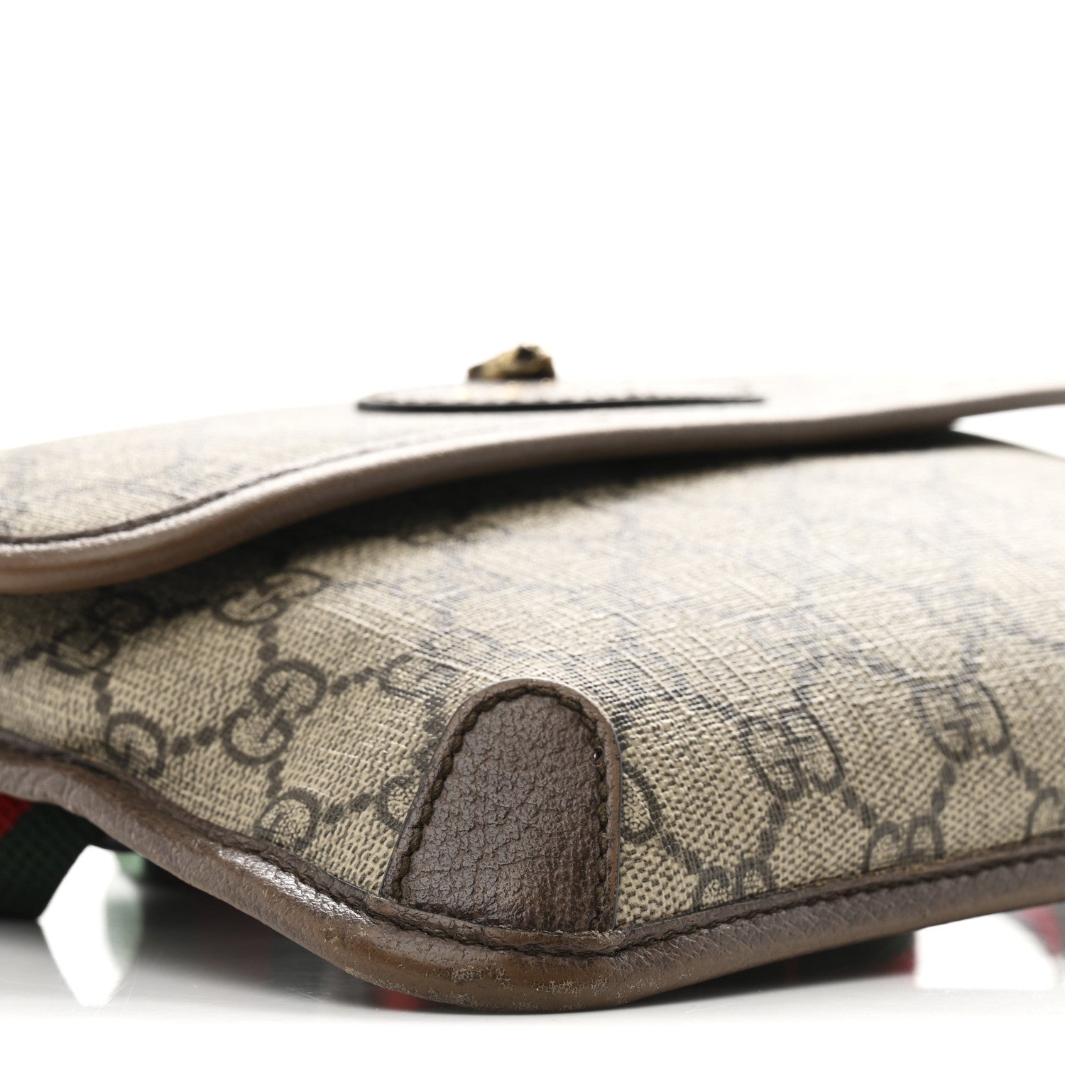 Gucci GG Supreme Monogram Neo Vintage Web Belt Bag Brown 9 of 10