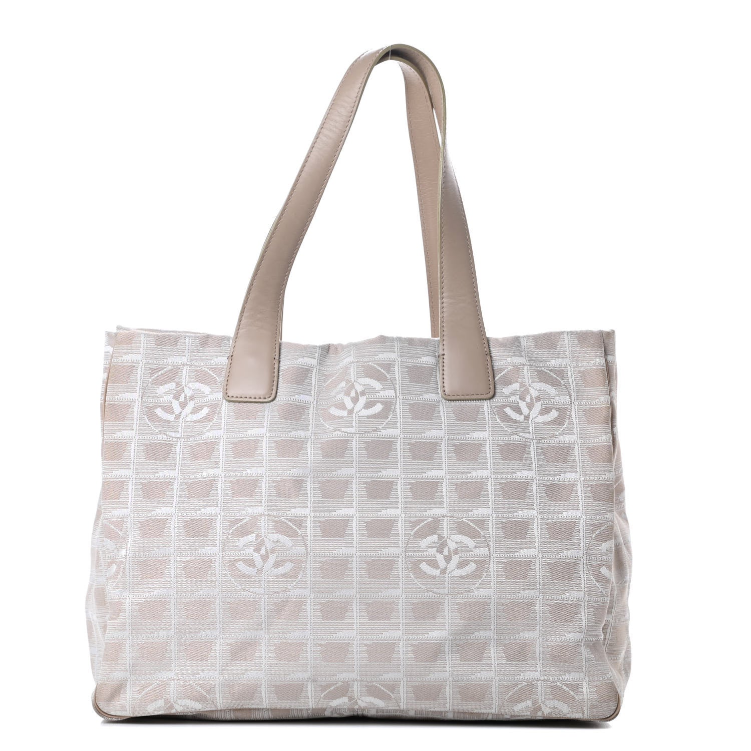 Chanel Nylon Medium Travel Tote Beige 1 of 15