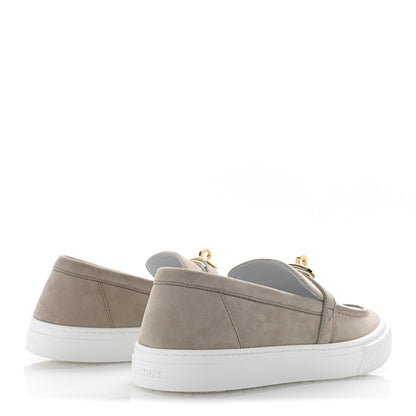 Hermes Suede Goatskin Game Slip On Sneakers 38 Beige Esquisse 38 Beige Esquisse 5 of 9