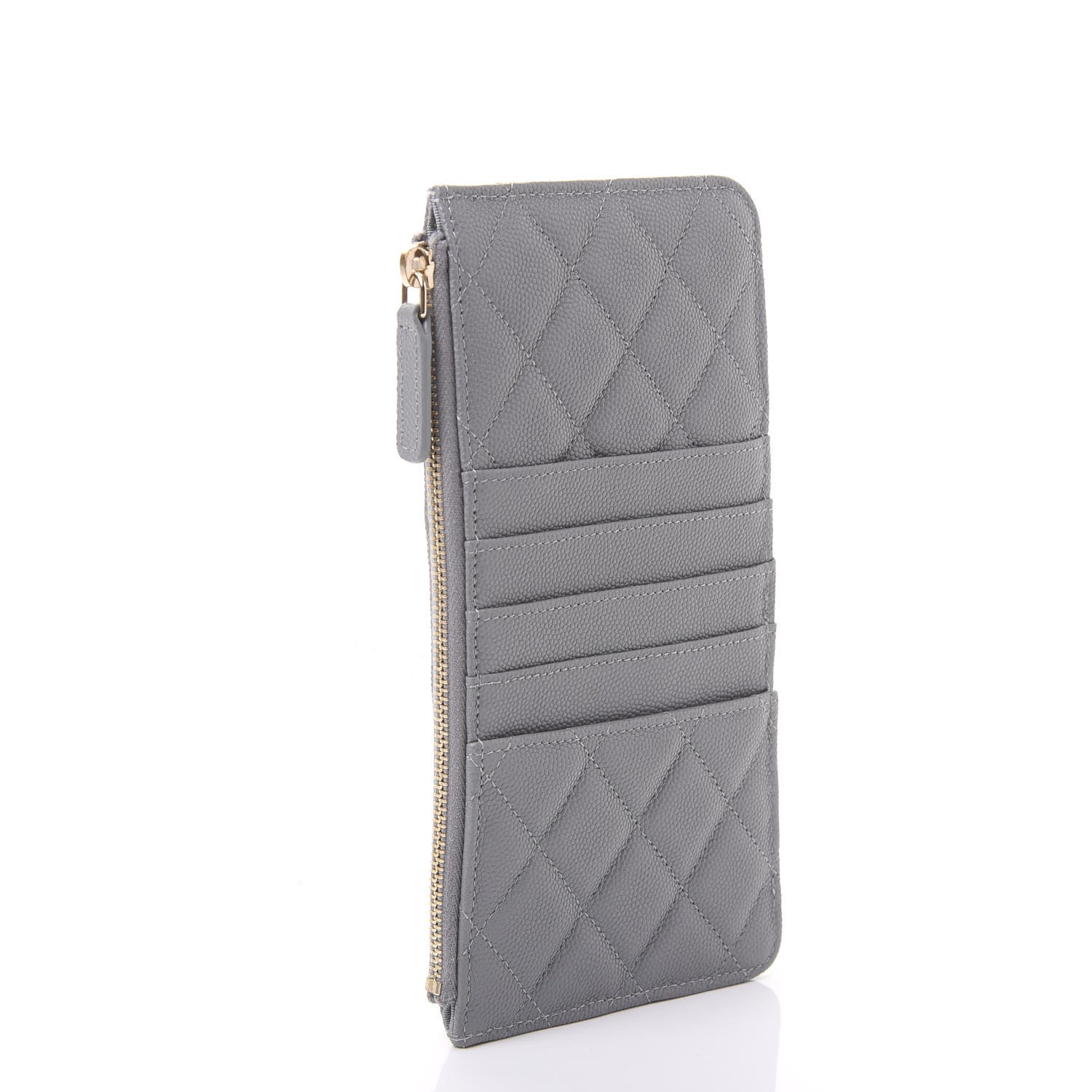 Chanel Caviar Quilted Classic iPhone Pouch Grey 2 of 12