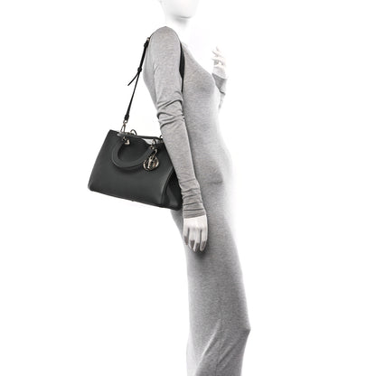 Christian Dior Bullcalf Medium Diorissimo Tote Deep Forest 2 of 11