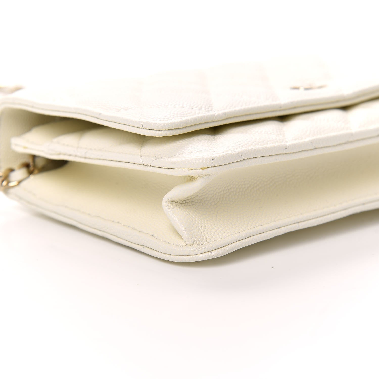 Chanel Caviar Quilted Wallet On Chain WOC White 6 of 10