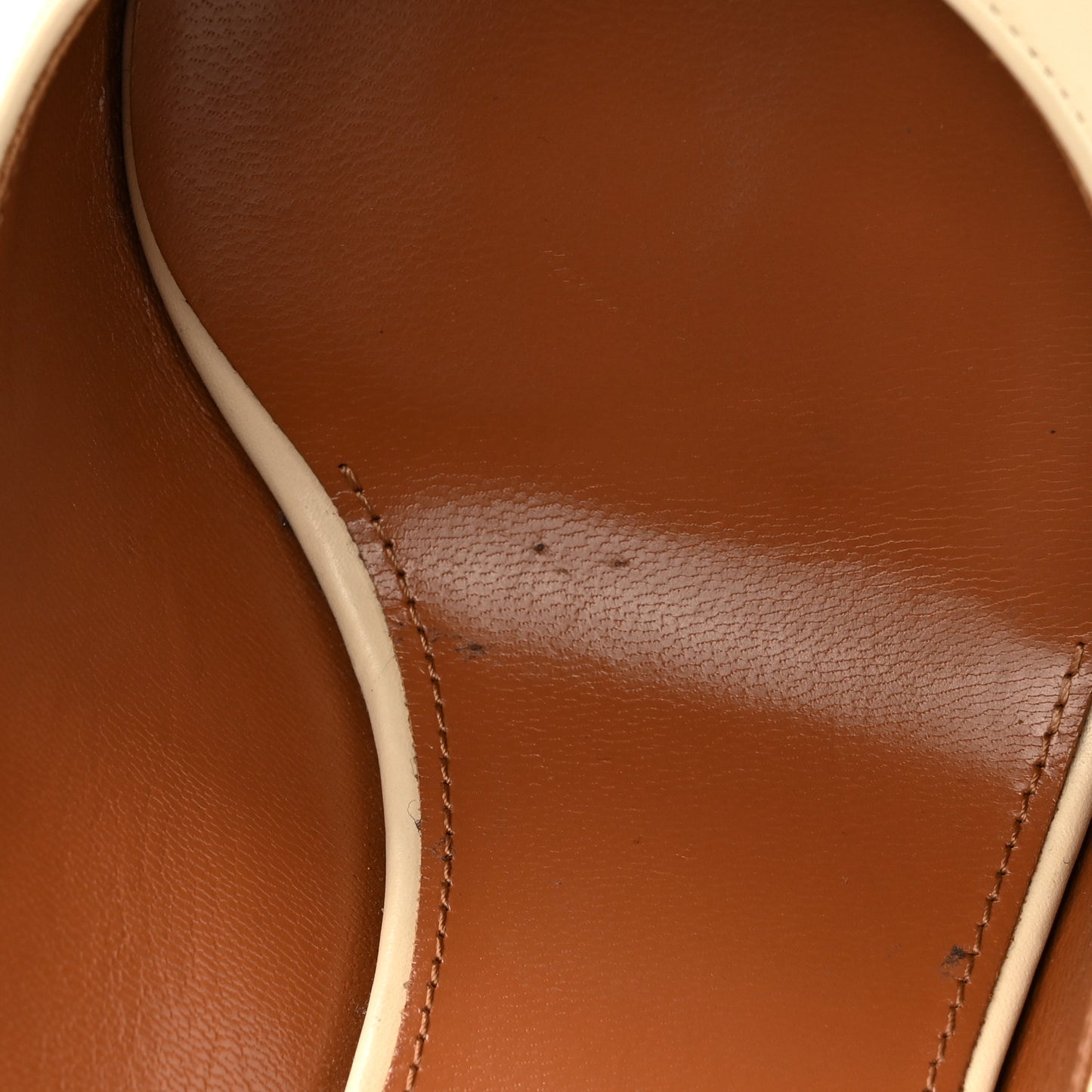 Calfskin Opyum 110 Slingback Pumps 36.5 Real Beige