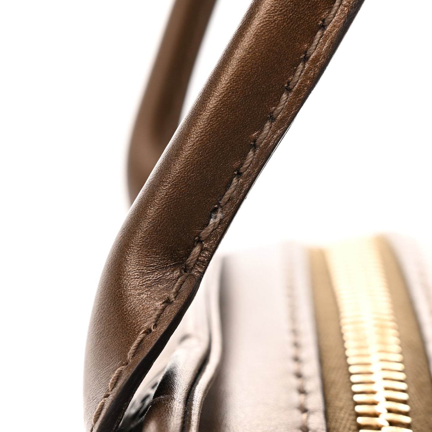 Metallic Guccissima Heart Bit Charm Dome Satchel Bronze
