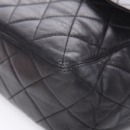 Chanel Lambskin Quilted Flap Shoulder Bag Black 10 of 17