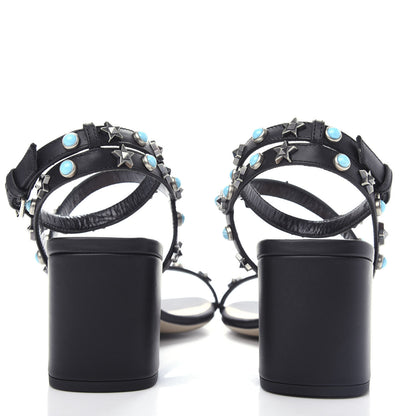 Valentino Garavani Calfskin Rockstud Rolling 60 Sandals 36.5 Black 7 of 10