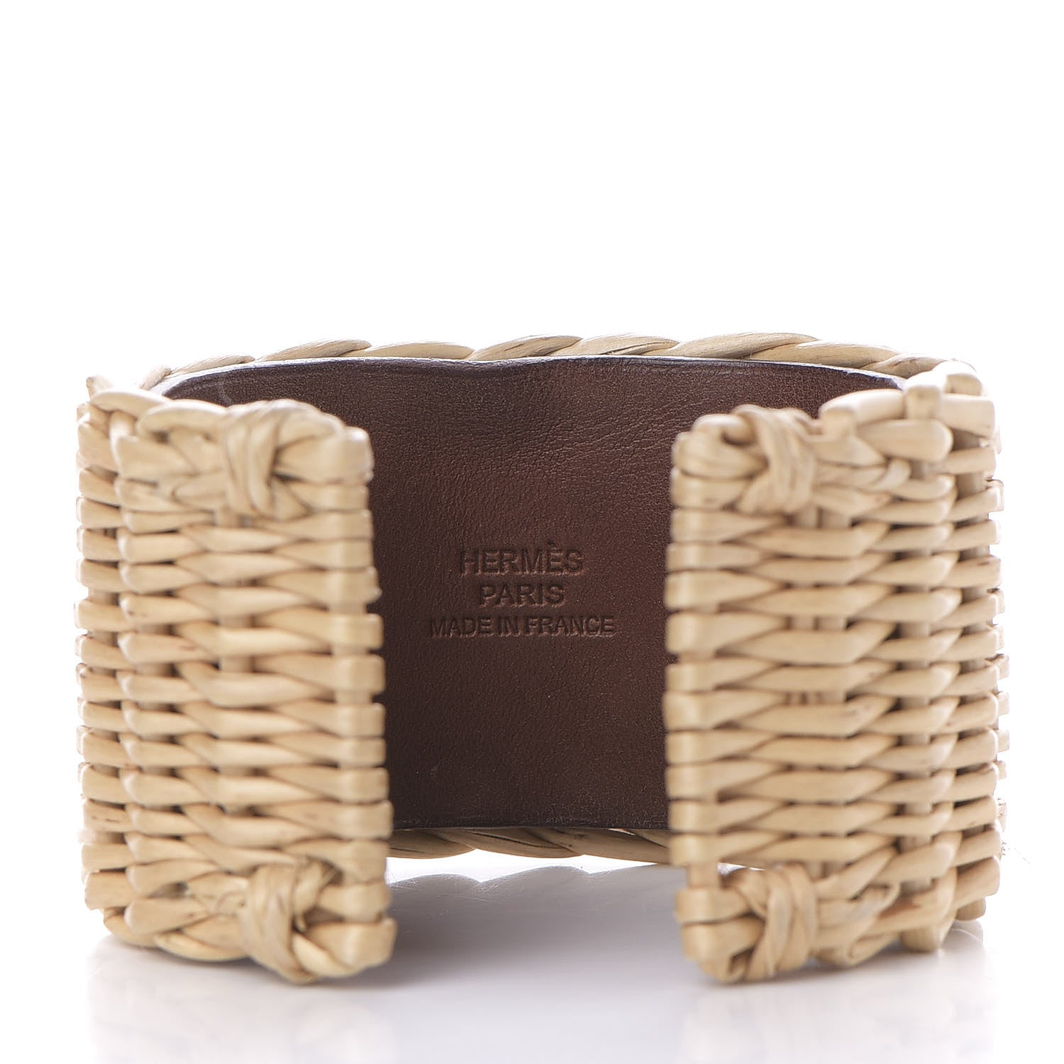Hermes Barenia Osier Collier De Chien CDC Picnic Bracelet S Fawn 3 of 6