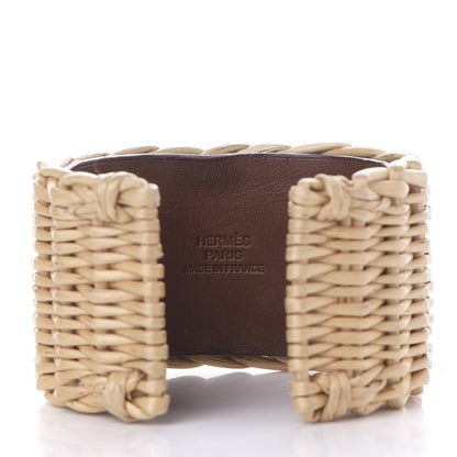 Hermes Barenia Osier Collier De Chien CDC Picnic Bracelet S Fawn 3 of 6