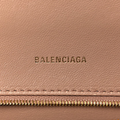 Balenciaga Grained Calfskin Small Hourglass Top Handle Bag Nude Beige 6 of 10