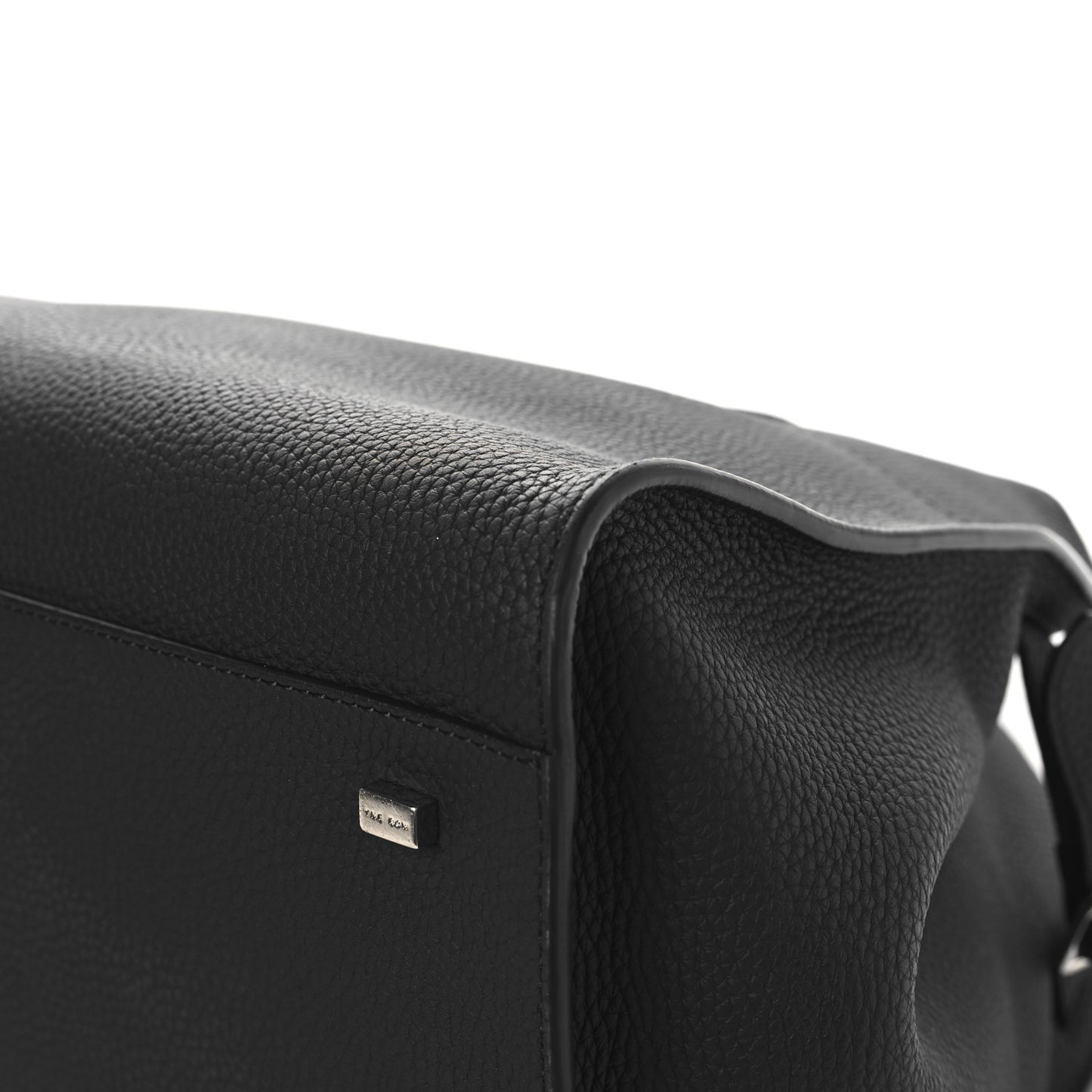 Matte Grained Calfskin Soft Margaux 15 Black