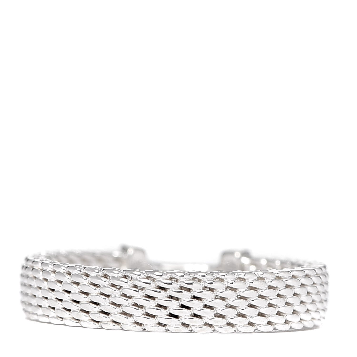 Tiffany Sterling Silver Diamond Narrow Somerset Ring 47 4 3 of 4