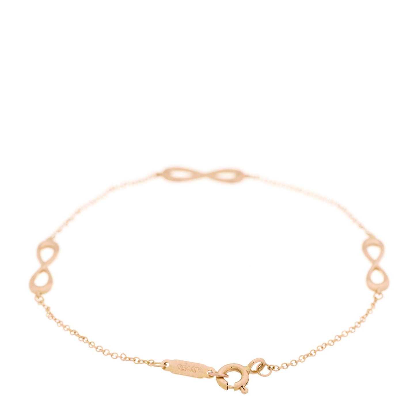 18K Rose Gold Infinity Endless Bracelet