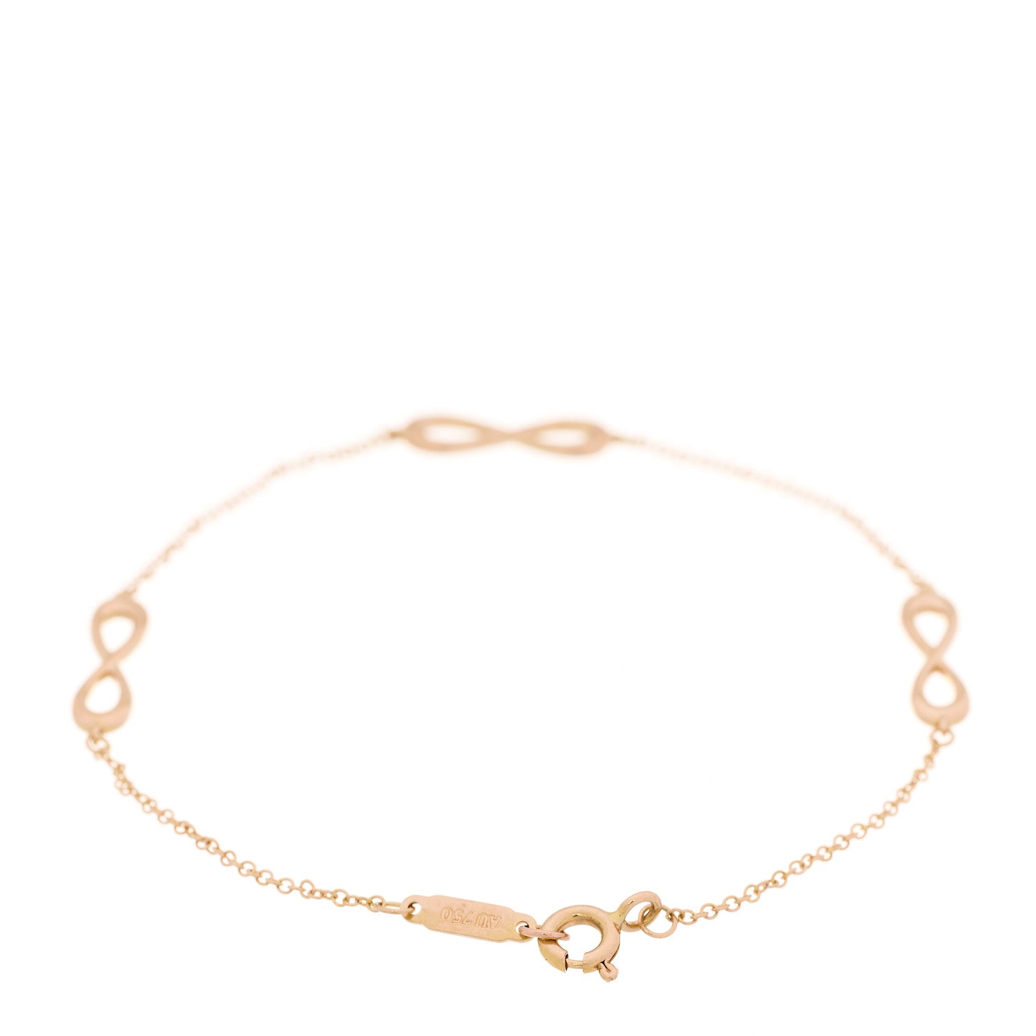 Tiffany 18K Rose Gold Infinity Endless Bracelet 3 of 5