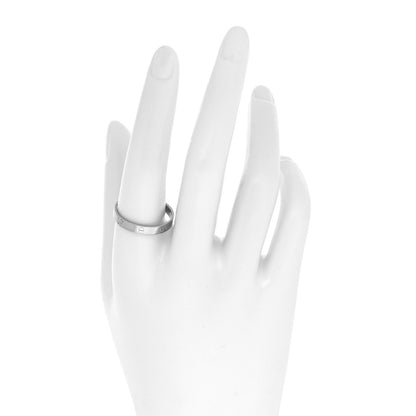 Cartier 18K White Gold 3.5mm LOVE Wedding Band Ring 62 10 2 of 4