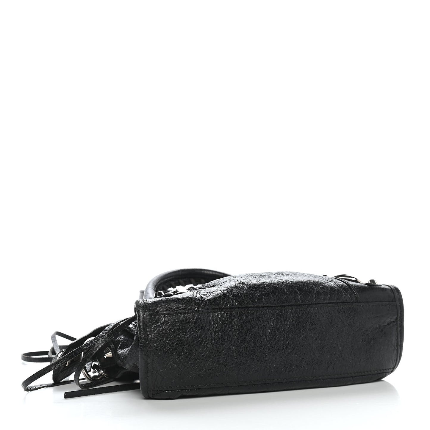Agneau Classic Silver Hardware Mini City Black