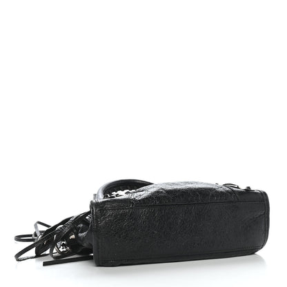 Balenciaga Agneau Classic Silver Hardware Mini City Black 4 of 10