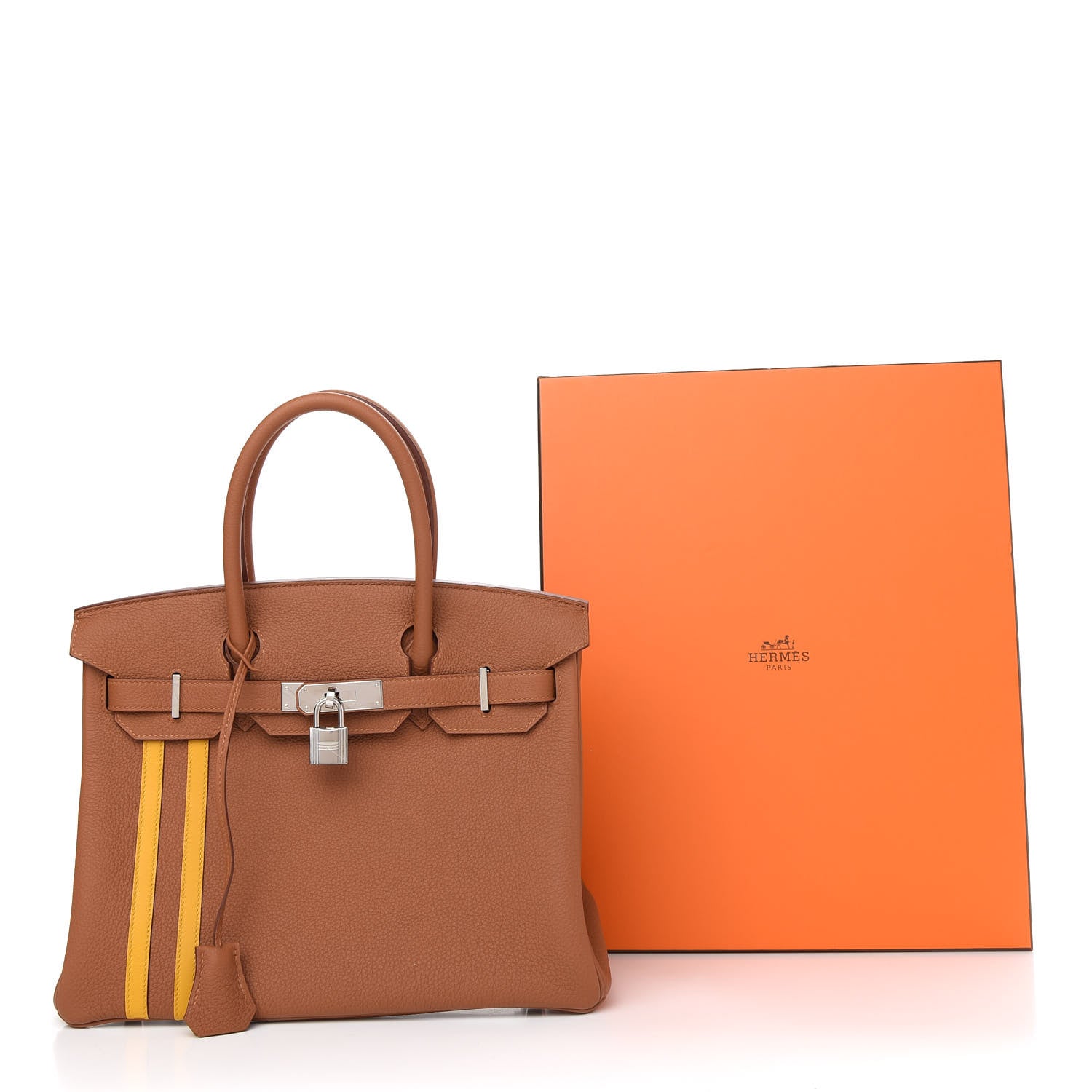 Hermes Togo Swift Officier Birkin 30 Gold Ambre 11 of 11
