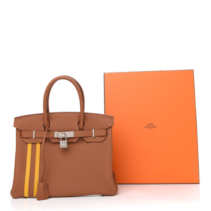 Hermes Togo Swift Officier Birkin 30 Gold Ambre 11 of 11