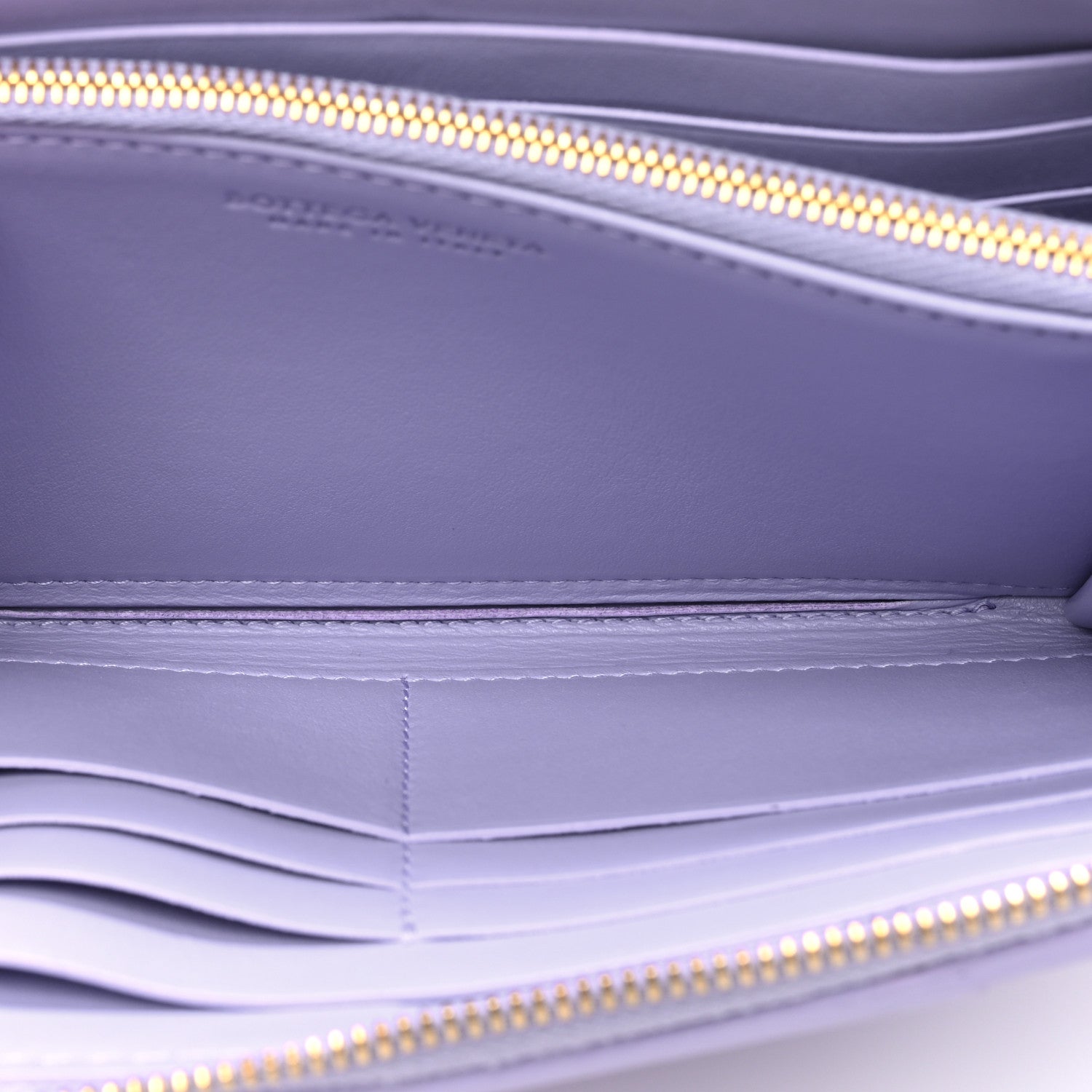 Bottega Veneta Shiny Calfskin Intreccio Wallet Wisteria 7 of 10