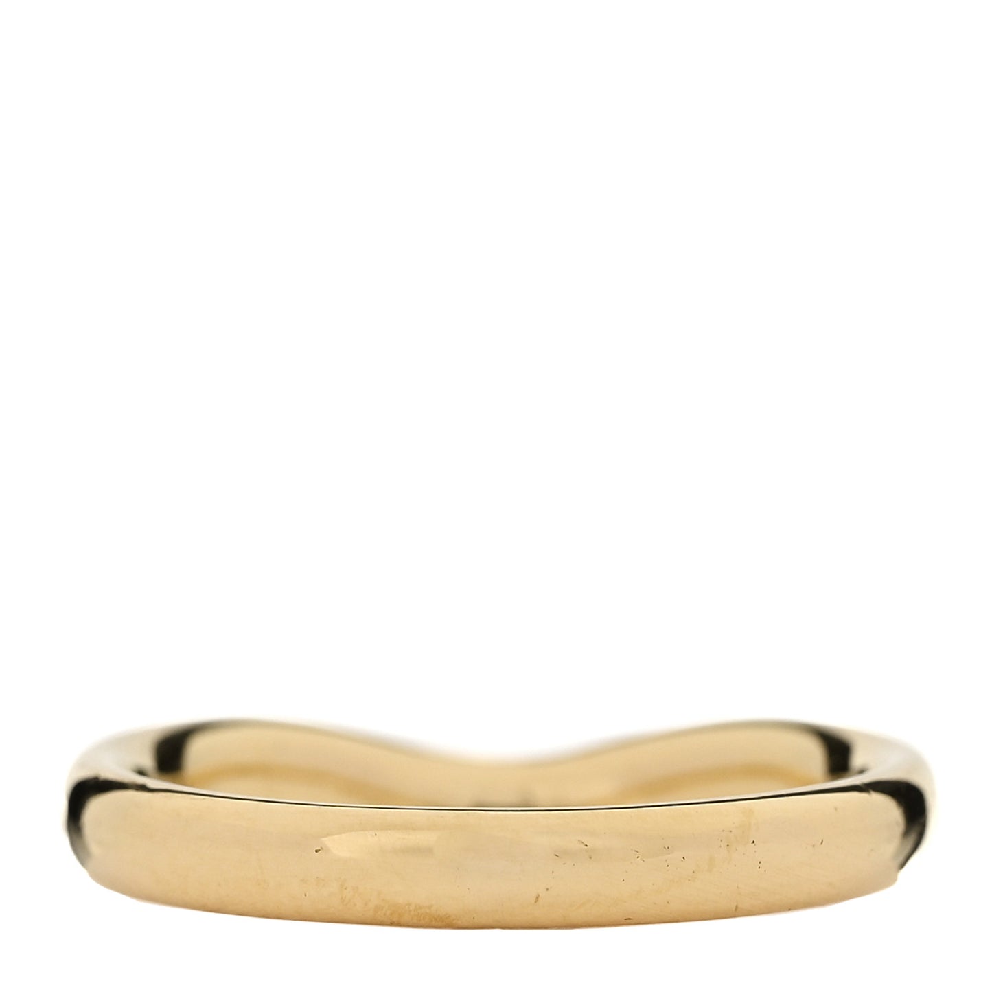 18K Yellow Gold Diamond .08ctw Elsa Peretti Wedding Band Ring 56 7.5