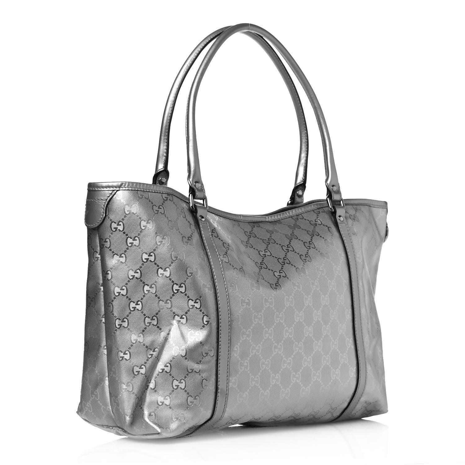 Gucci Imprime Monogram Medium Joy Tote Silver 2 of 13