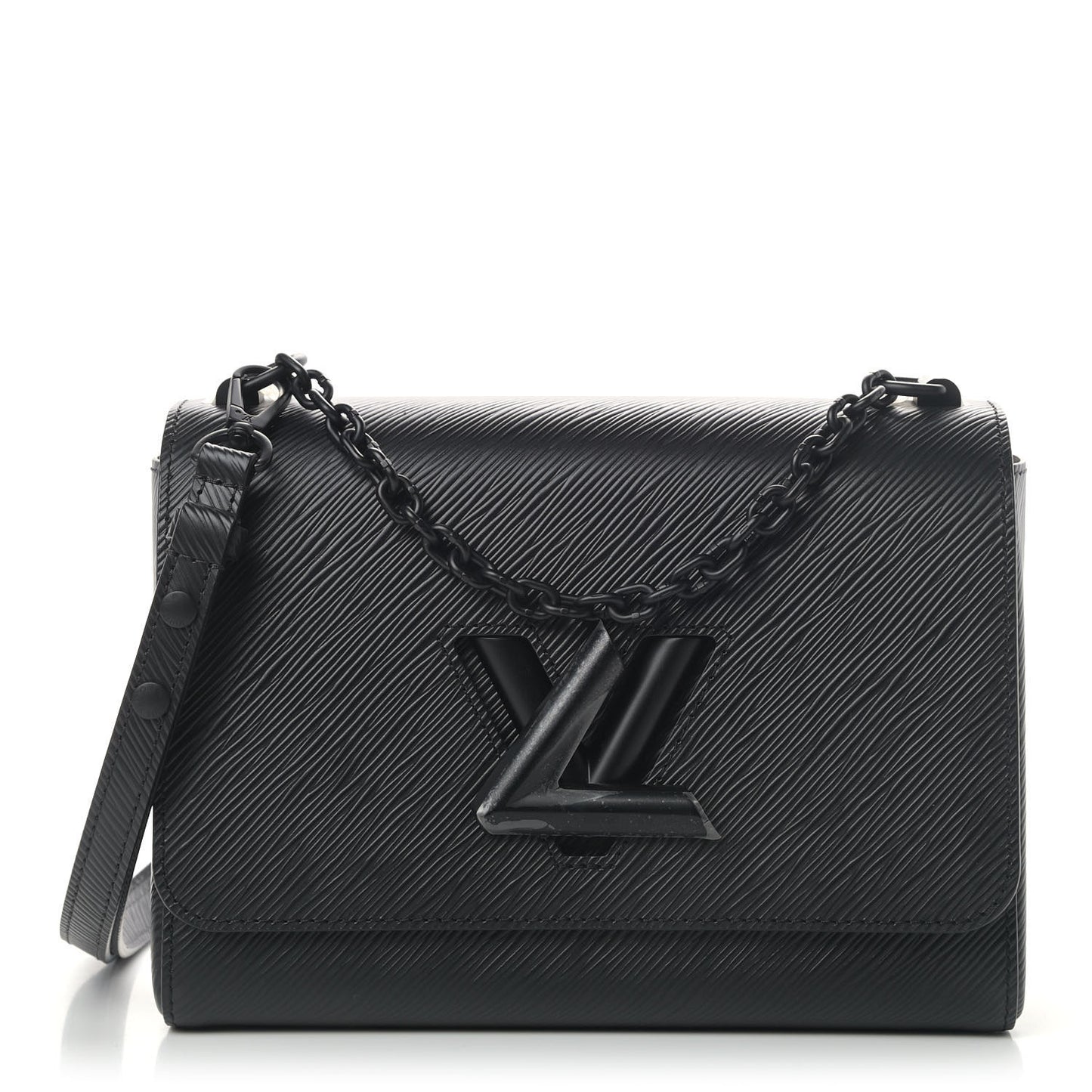 Epi Twist Shoulder Bag MM Matte Black