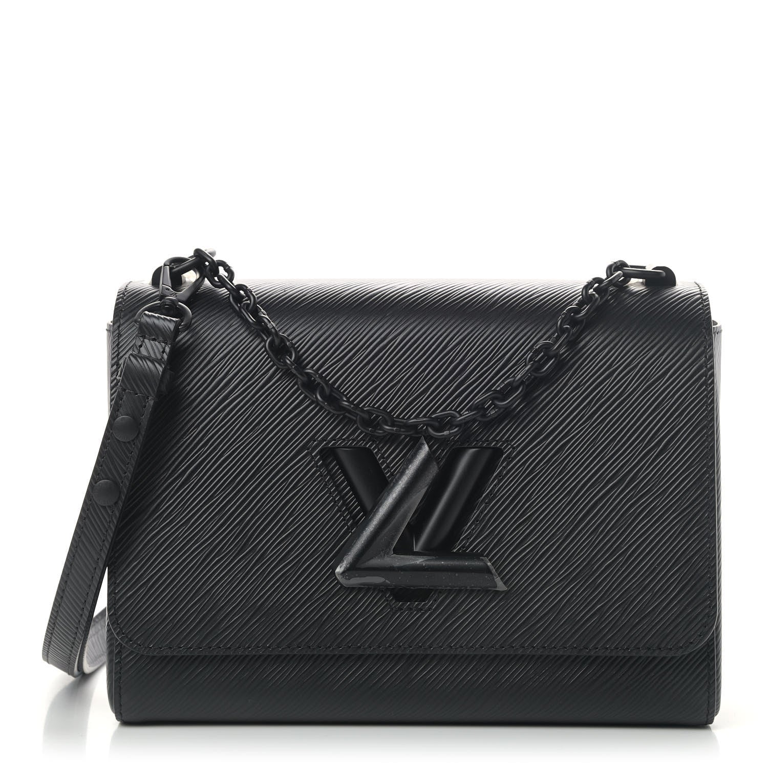 Louis Vuitton Epi Twist Shoulder Bag MM Matte Black 1 of 4